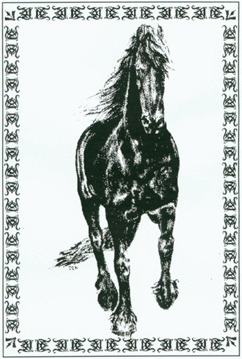 Friesian English Theme Afghan