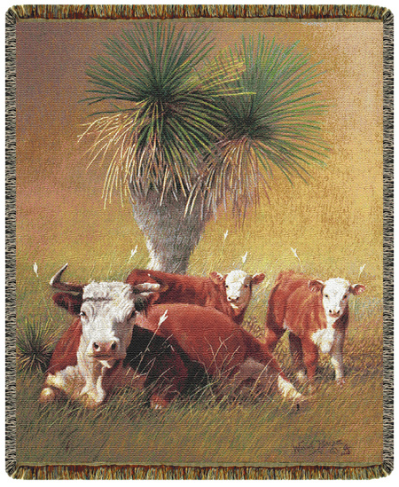 Range Twins Tapestry Afghan