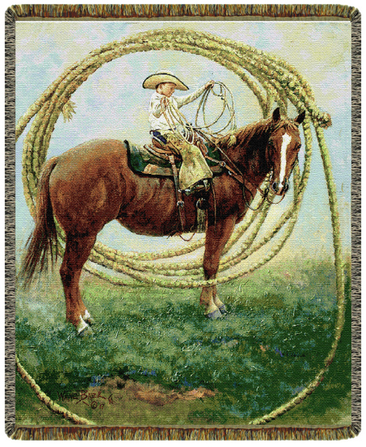 Learning The Ropes Tapestry Afghan