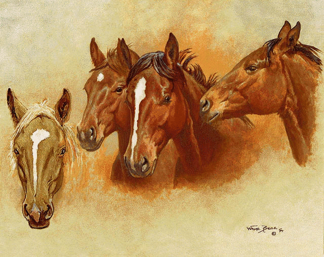 Horse Whispering Tapestry Afghan **