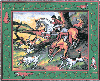 Fox Hunt English Tapestry Afghan